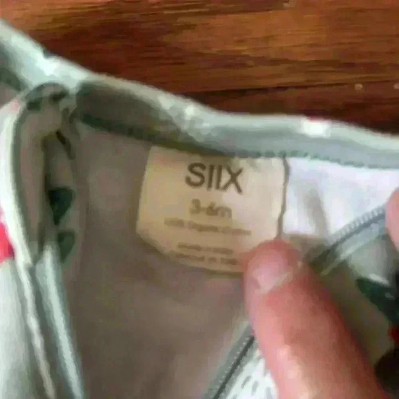 Christmas Tree Footie Sleeper Organic Cotton Size 3-6 months First Christmas - Picture 7 of 8